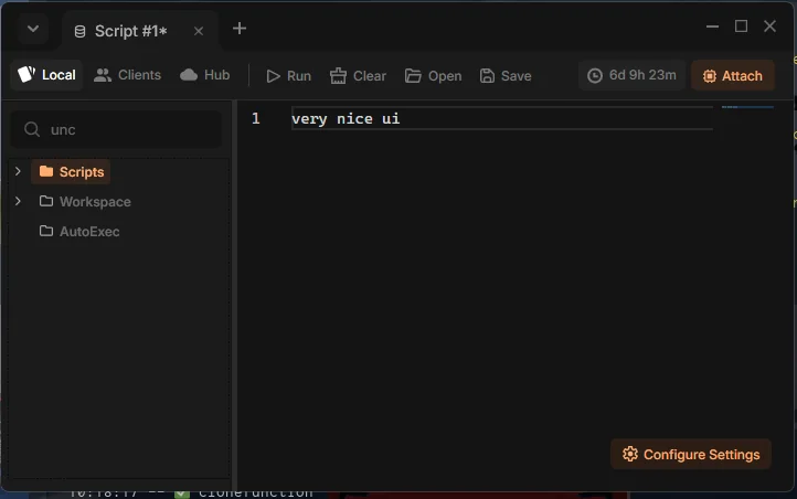 Isaeva Console Output
